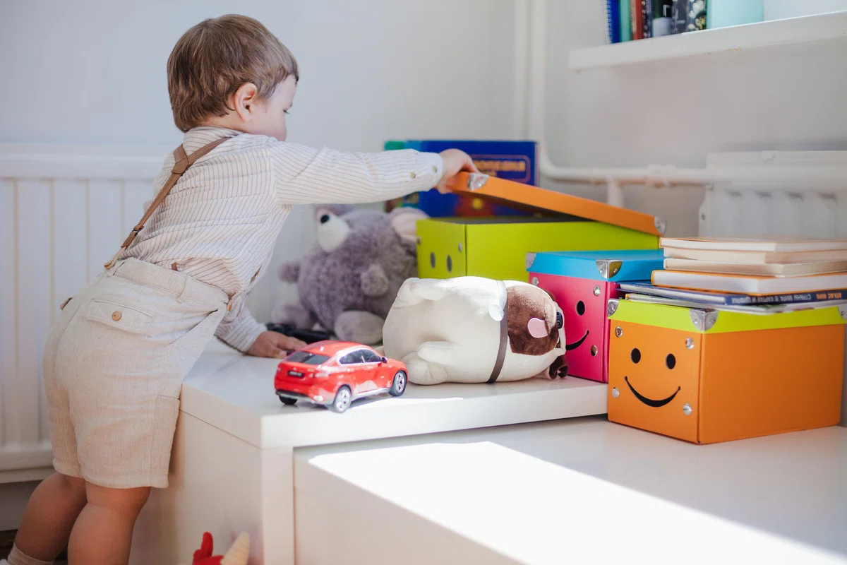 Использование ящиков для игрушек также позволяет защитить игрушки от повреждений.