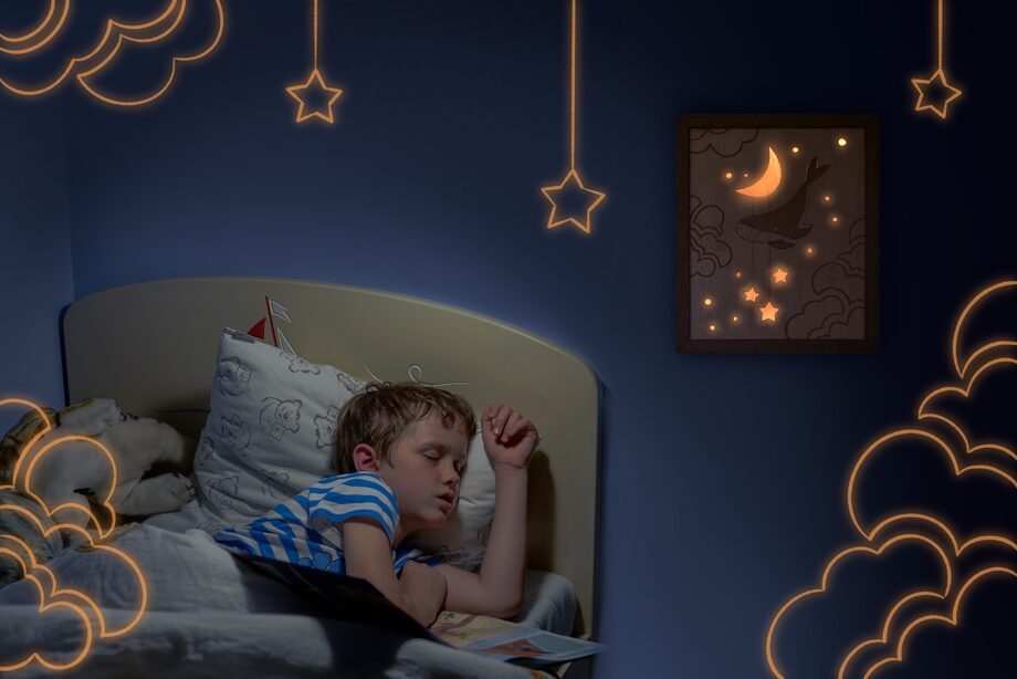 Ночник - это отличный источник освещения для детской комнаты.